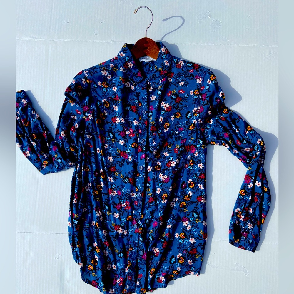 beachlunchlounge Button Down, size Petite S, Vibrant Colors